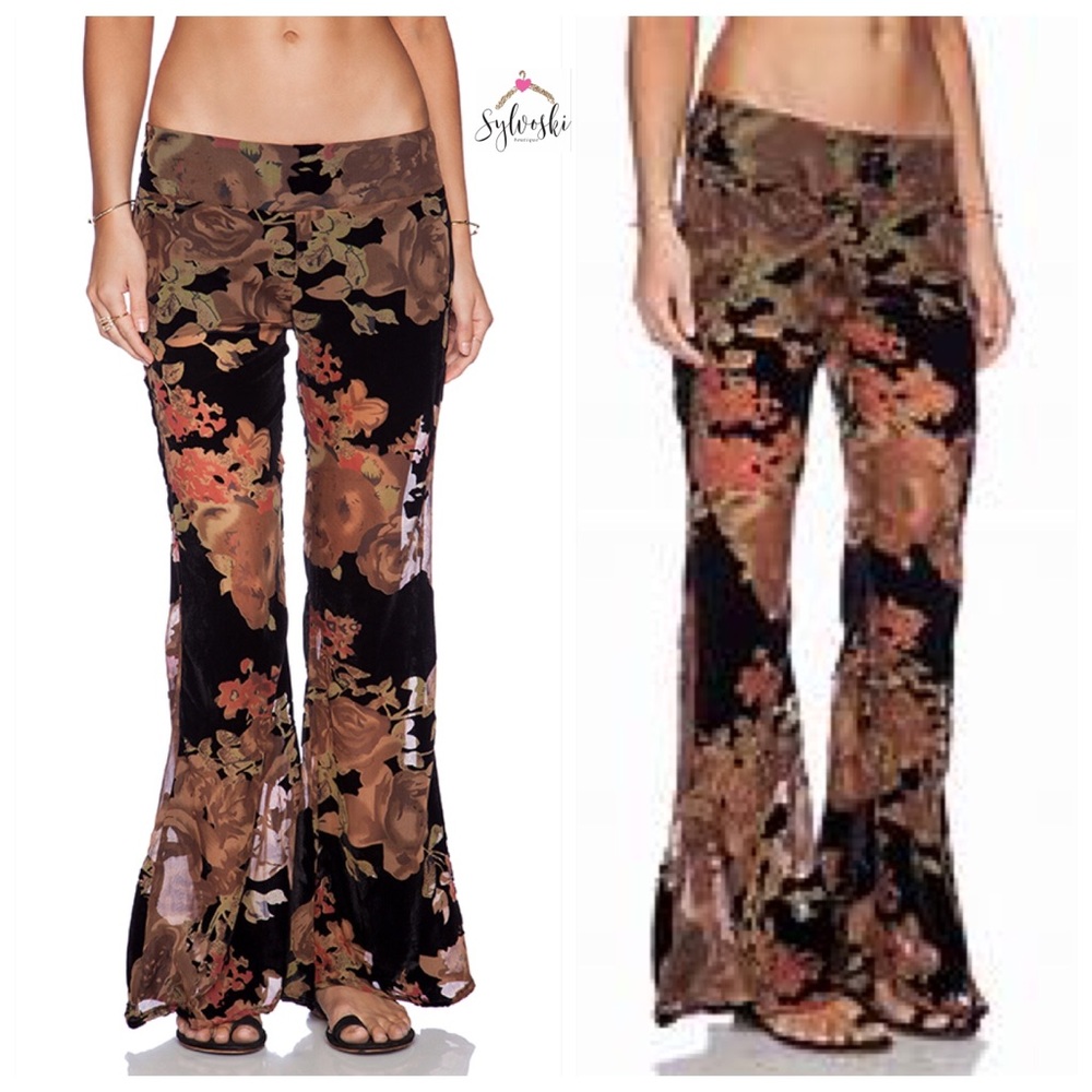 🆕 Flynn Skye Patty Flare Pant in Burnt Rose - Picture 3 of 7